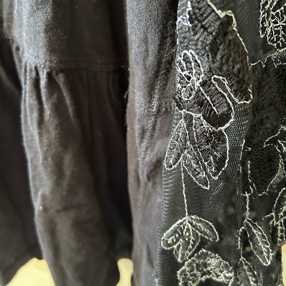 Free People adorablele baby doll black top in size medium - Picture 4 of 8